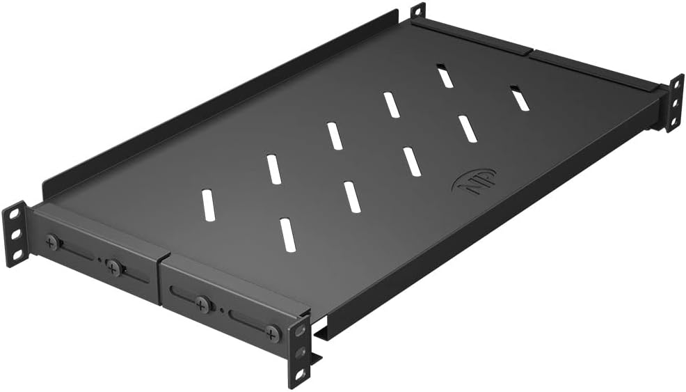 Vented 4-Post Shelf by NavePoint: Adjustable & Durable