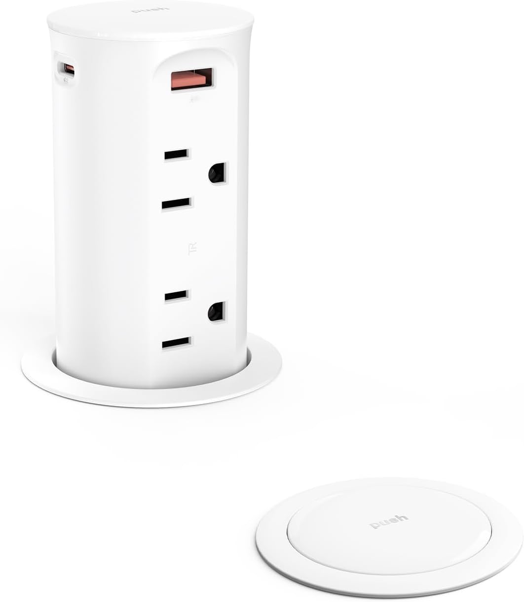 2.5 Inch Pop Up Outlet with USB Ports for Easy Charging Access
