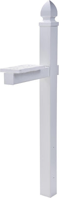 Architectural Mailboxes Whitley Plastic Mailbox Post - Durable White
