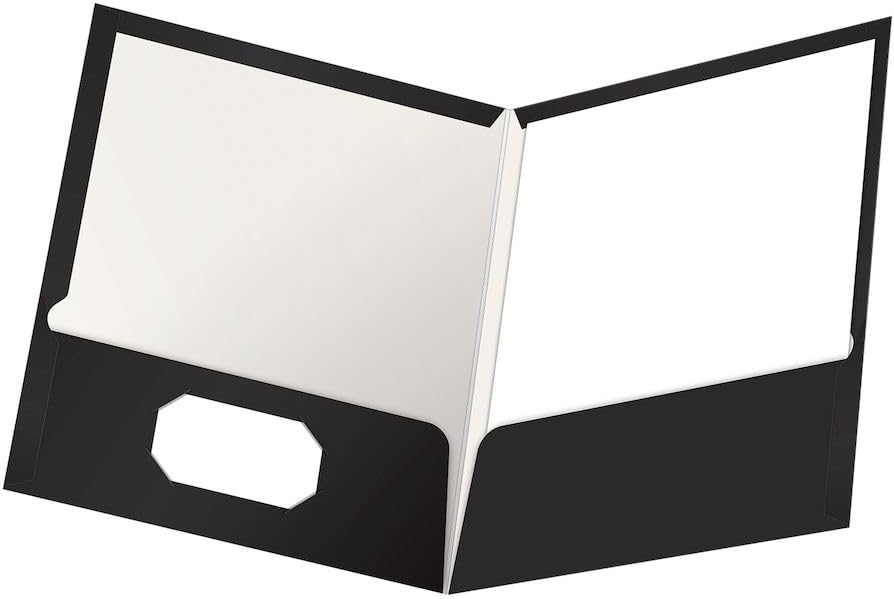 Oxford Laminated Twin-Pocket Folders for Professional Use