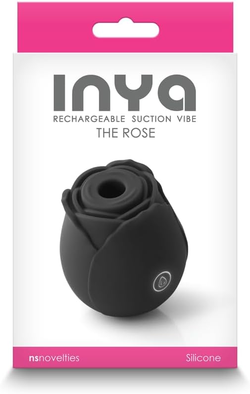 Inya The Rose Black by NS Novelties - Rechargeable Pleasure Device