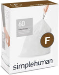 simplehuman Code F Drawstring Trash Bags 30L / 8 Gal - Custom Fit