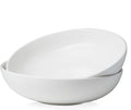 DOWAN 11.5 in Large Serving Bowls Set of 2 - Deep 3.2 Qt White Bowls