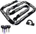 AKM Motorcycle Lock 10ft Chain Lock - Heavy Duty Anti-Theft Protection
