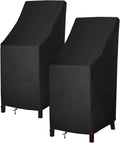 Stackable Patio Chair Covers 27x27x49 in - Heavy Duty Waterproof