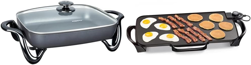 Presto Electric Skillet and Griddle Set for Effortless Cooking