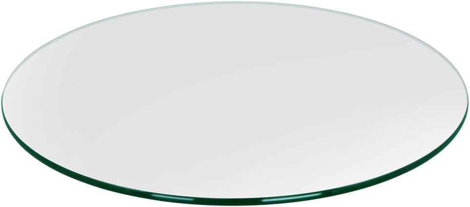Dulles Glass 32 inch Round Tempered Glass Table Top for Versatile Use