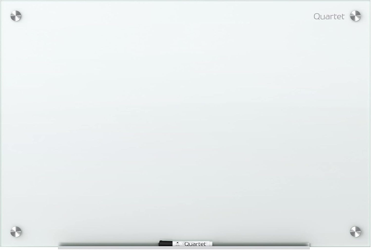 Quartet Glass Whiteboard 3ft x 2ft with Accessory Tray and Marker