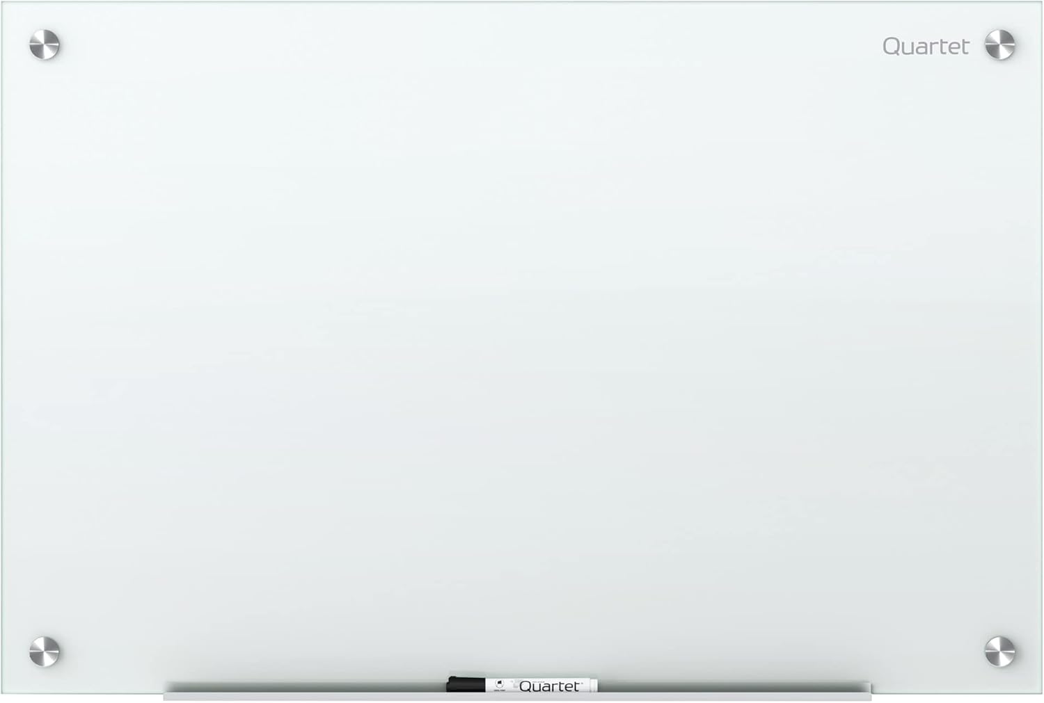Quartet Glass Whiteboard 3ft x 2ft with Accessory Tray and Marker