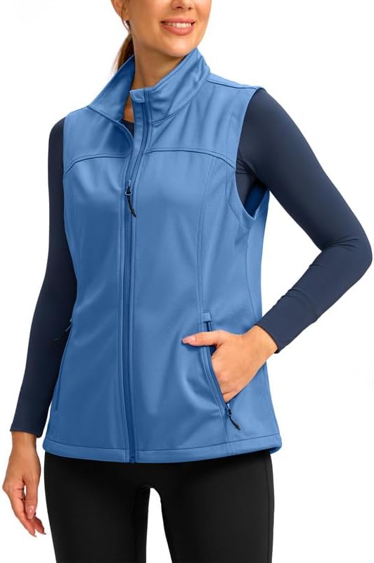 Soothfeel Women's Lightweight Softshell Vest for Hiking & Travel