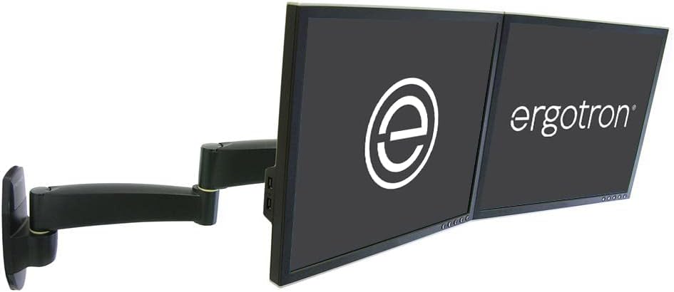 Ergotron 200 Series Dual Monitor Arm for 2 Monitors Up to 22 in