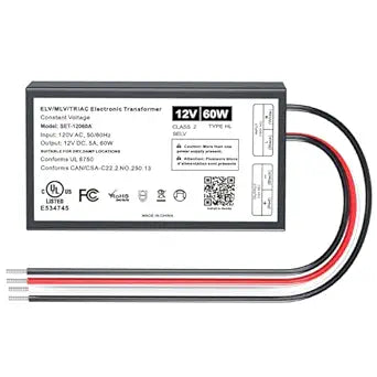 60W 12V Dimmable LED Driver for Lutron & Leviton Dimmers