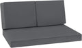 Outdoor Loveseat Cushion Set 46 x 26 in - Waterproof, Fade Resistant