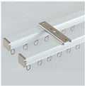 Silent Aluminum Curtain Track Double Straight Track - Smooth, Quiet