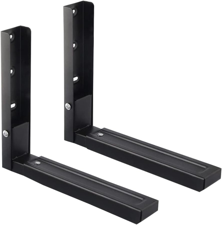 Adjustable Stainless Steel Microwave Wall Mount - Space Saver!