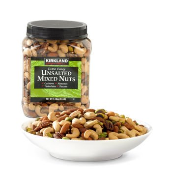 Extra Fancy Unsalted Mixed Nuts 2 - 2.5 Lb Jar for Snacking