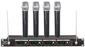 GTD Audio Wireless Microphone System with 4 Handheld Mics - 300 ft