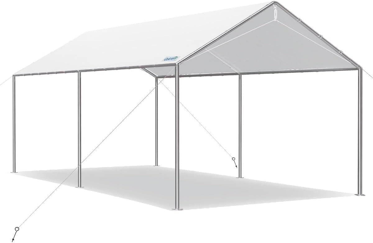 Heavy Duty Car Canopy with Galvanized Frame for Outdoor Use