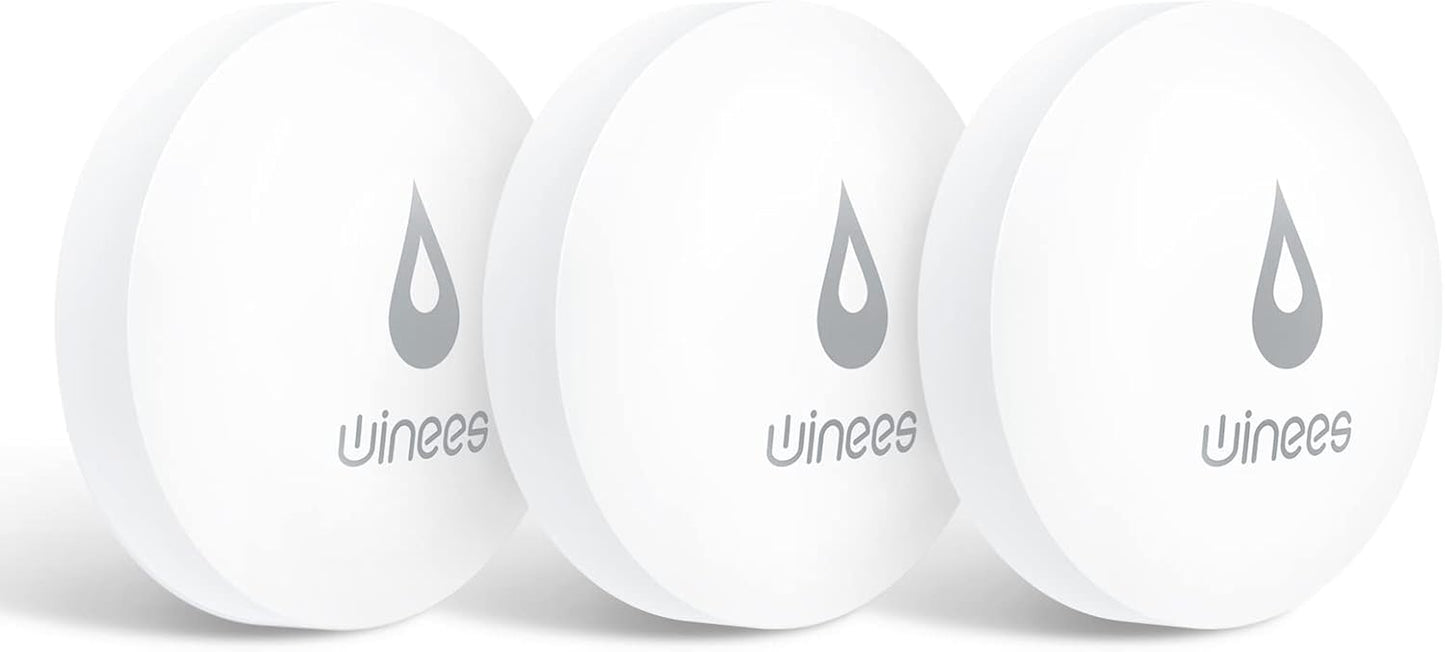 Winees WiFi Water Leak Detector - Reliable 3 Pack Sensors