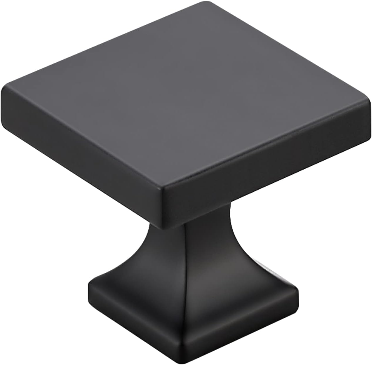 Matte Black Square Cabinet Knobs for Cabinets and Drawers, 30 Pack