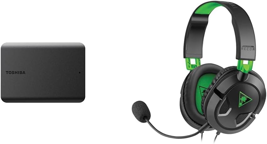 1TB Toshiba Portable External Hard Drive + Turtle Beach Xbox Headset