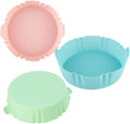 Non-Stick Silicone Air Fryer Liners Set - 6.3, Colors