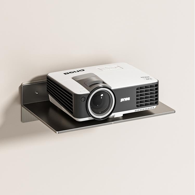 StoraJoy Gunmetal Floating Shelf - Securely Holds 22lbs - No Drill - Organize Your Entertainment Essentials!