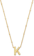 Kendra Scott Letters A-Z Pendant Necklace for Women in Gold