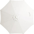9 ft Patio Umbrella Replacement Canopy for 8 Ribs - Creamy White
