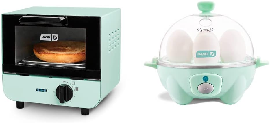 DASH Mini Toaster Oven and Rapid Egg Cooker Combo Set