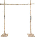 Balsa Circle 7.5 ft Natural Birch Wood Square Backdrop Stand - Rustic