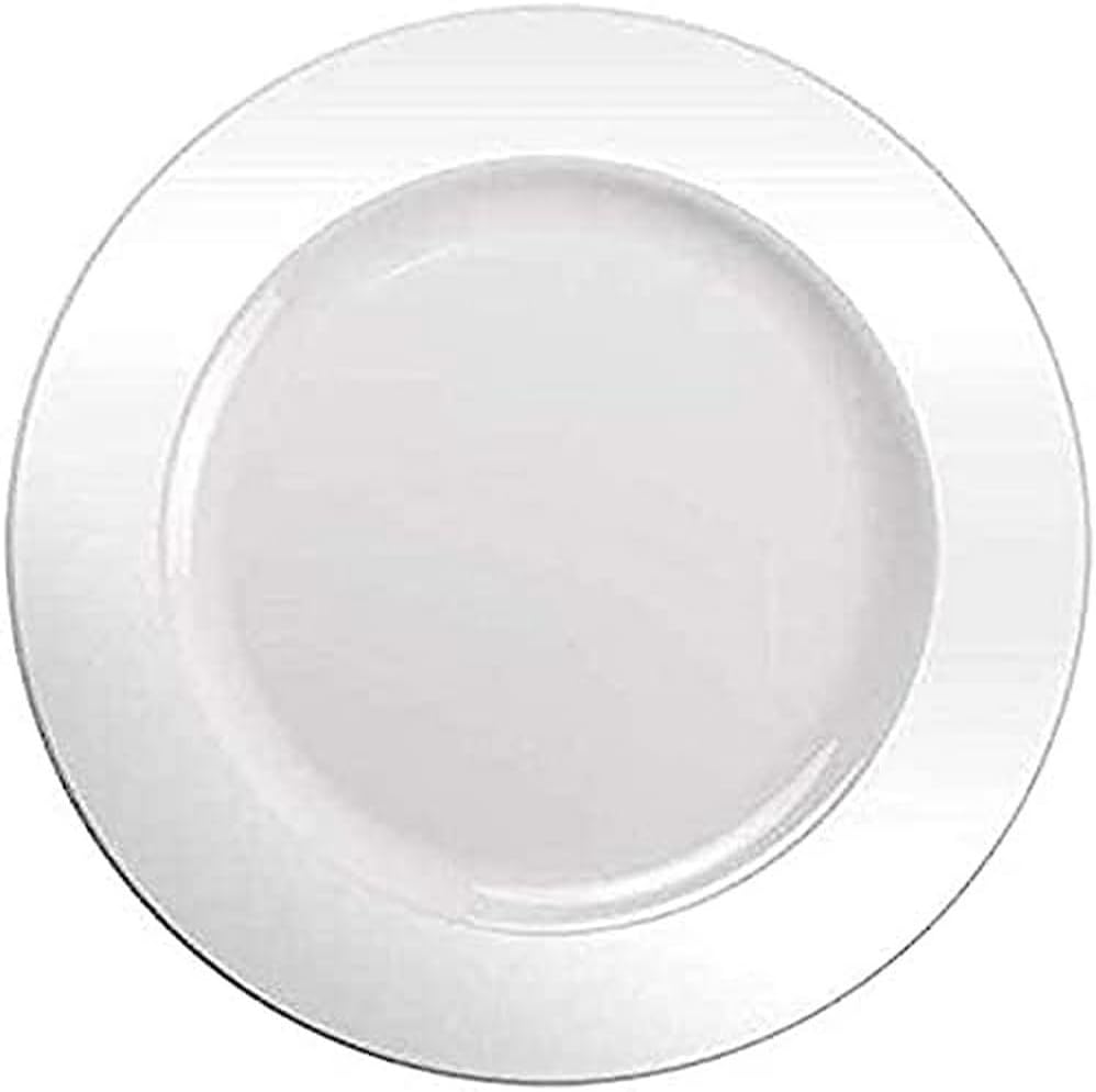 Enhance Dining Elegance: White Charger Plates - Set of 10
