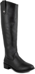 LONDON FOG Womens Irie Riding Boot - Classic Mid-Calf Comfort