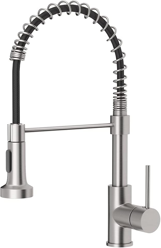 OWOFAN Kitchen Faucet with Pull Down Sprayer for Utility Sinks