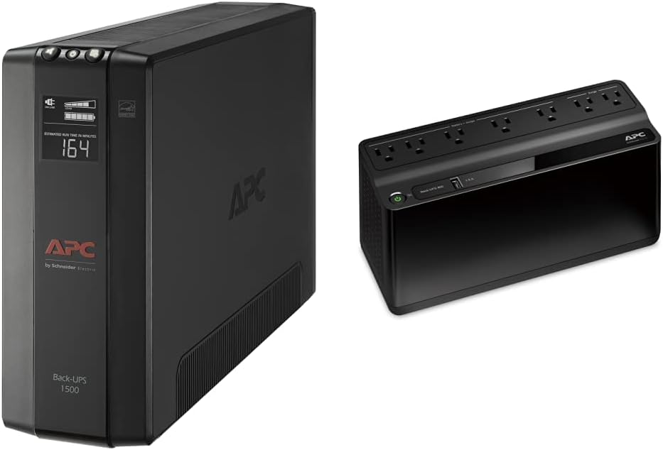 APC 1500VA UPS Battery Backup with Surge Protection and USB Port