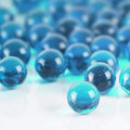 Light Blue Glass Marble Vase Fillers 10 LB Pack - Decorative Gemstones