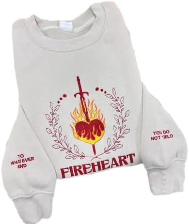 Fireheart SJM Quote Sweatshirt- Cozy Bookish Gift