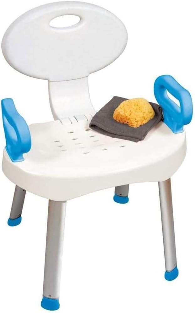 Carex E-Z Shower Chair: Supportive, Sturdy Seat