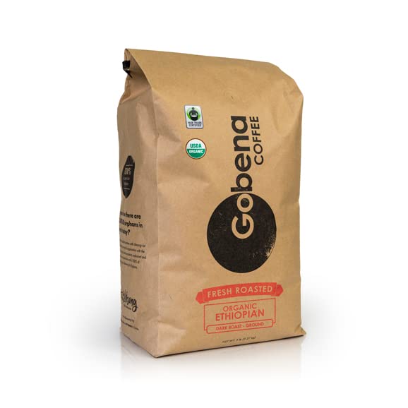 5lb Fair Trade Organic Ethiopian Yirgacheffe Ground Coffee
