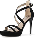 Platform High Heels Strappy Stiletto Sandals - 4 in Platform