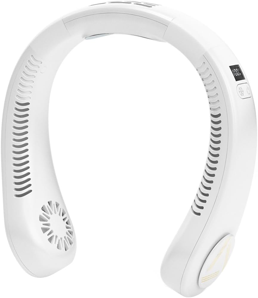 Stay Cool Anywhere with Wearable Neck Fan!