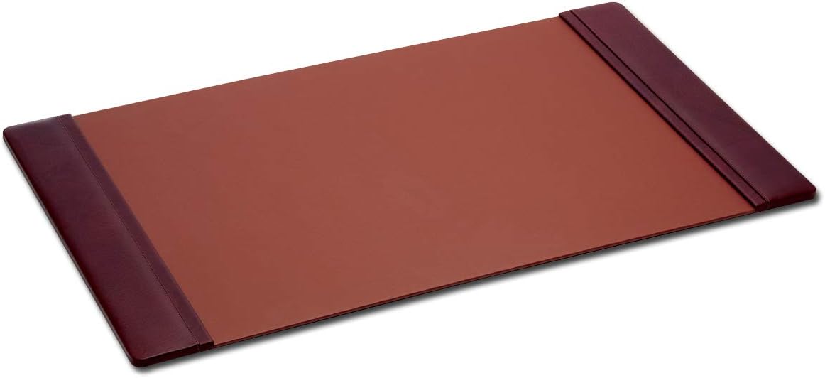 Luxury Leather Desk Pad with Side Rails for Executive Offices