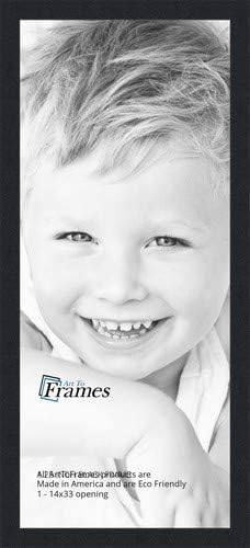 ArtToFrames 14x33 inch Black Picture Frame for Stunning Displays