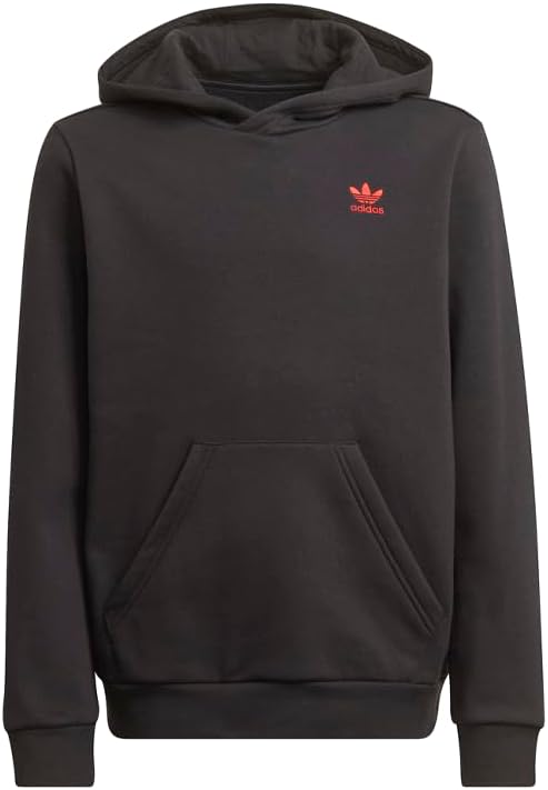 adidas Boys XL Black Hoodie with Pockets - Athletic & Comfortable