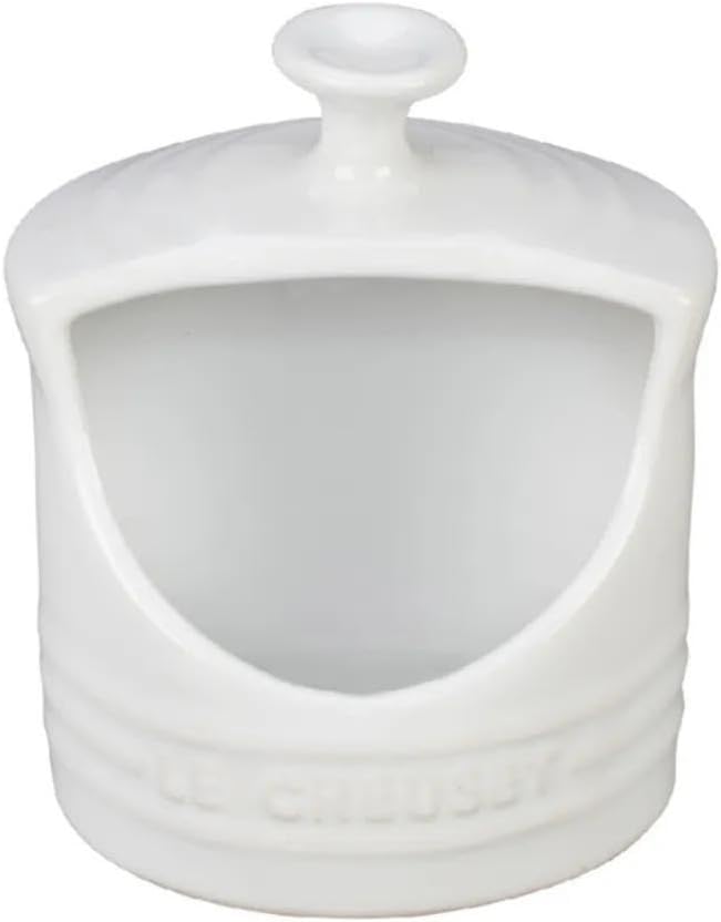 Le Creuset Stoneware Salt Crock for Kitchen Storage and Style