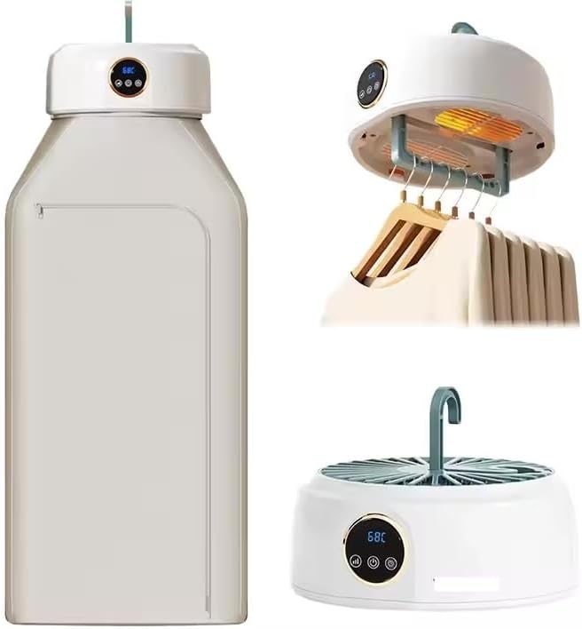 Compact Timer Clothes Dryer - Fast Drying Anywhere!
