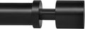Ivilon 1 Inch Black Curtain Rod - Adjustable 72-144 Inches