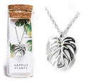 Monstera Deliciosa Necklace Charm, 18K Gold Plated - Gift Ready