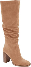 Juliet Holy Womens Knee High Chunky Heel Square Toe Boots (Style 2GPJ)