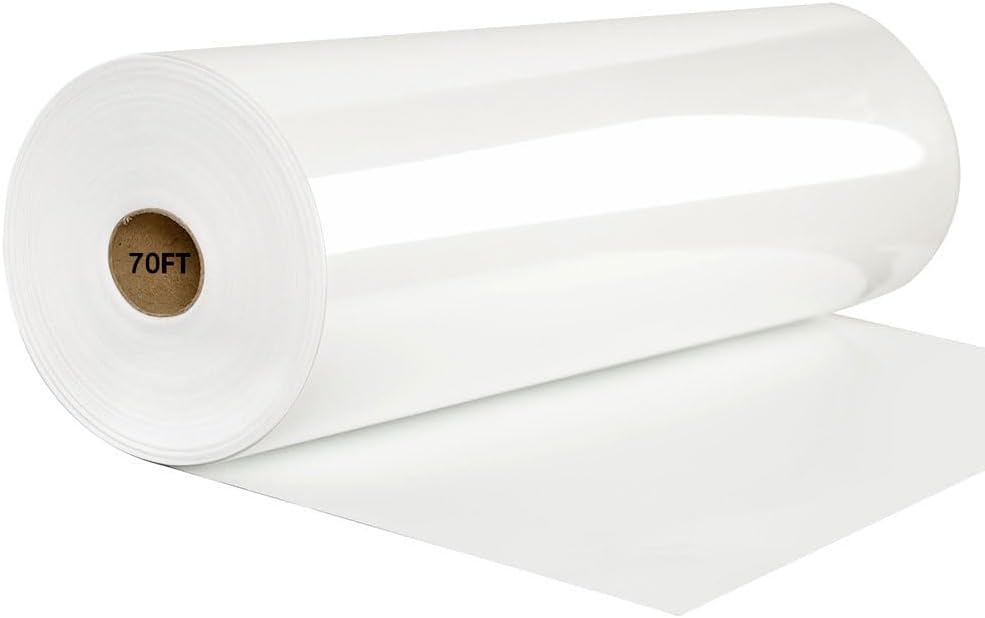 FUNKAKA White HTV Heat Transfer Vinyl Rolls for Easy Crafting